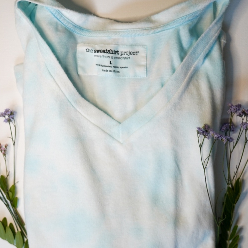 Blue Tie Dye Sweater!